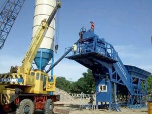 Yhzs50 Mobile Concrete Mixing/Batching Plant with Low Price