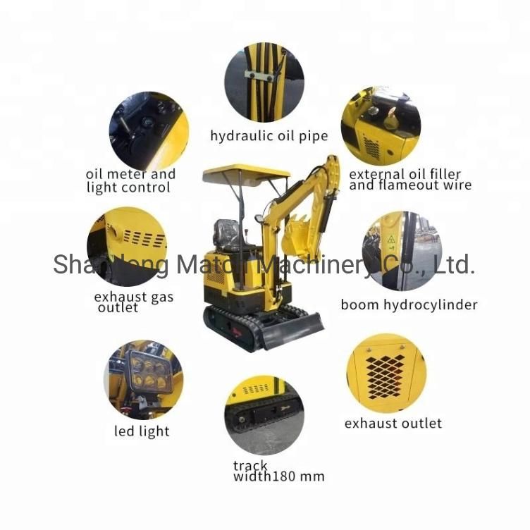 2ton Mini Digger Excavator Mini Excavator Hydraulic Excavators with CE