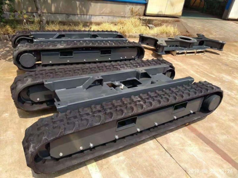 Tracked Excavator Rubber Track Pad, Excavator Undercarriage Parts, Customized Hydraulic Rubber Crawler Chassis