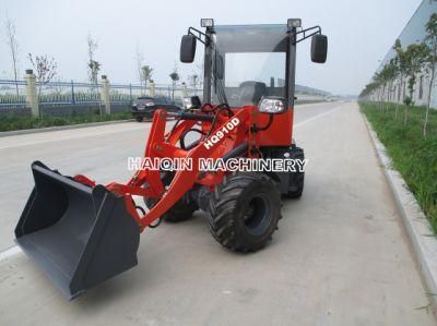 Strong Ce Approved Mini Loader (HQ910D) with 38 Degree Steering Angle