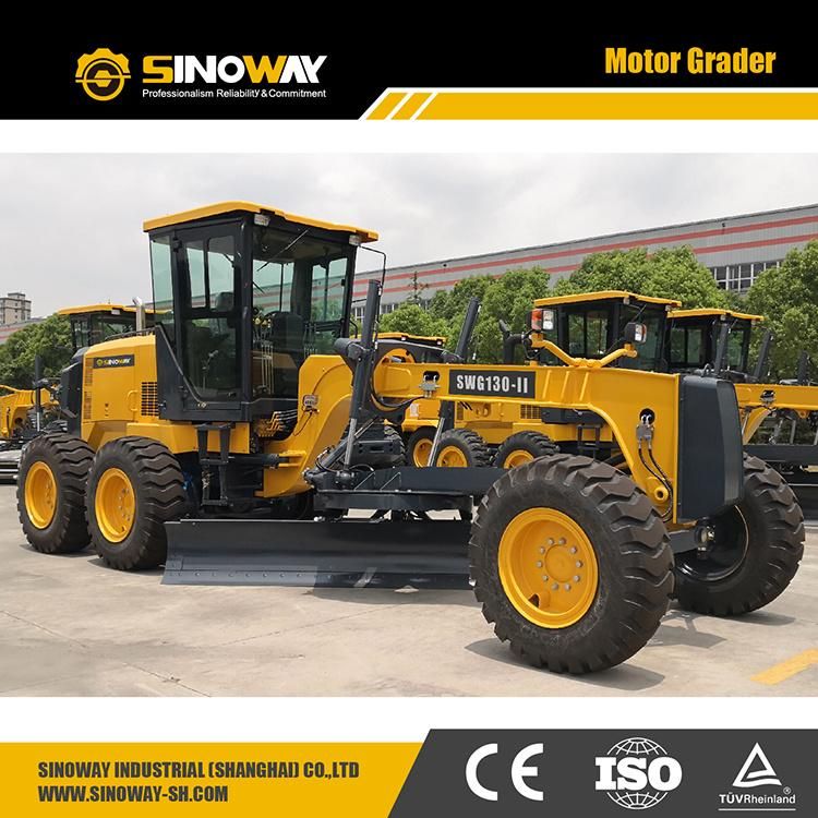 Mini Motor Grader Machine for Sale 130HP Small Road Grader with Moldboard for Dirt and Gravel Leveling