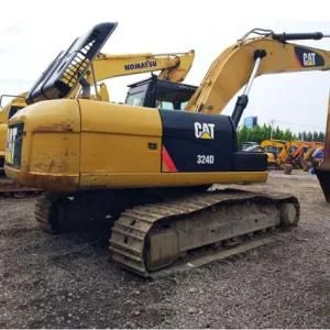 24ton Second Hand Cheap Cat 324D Crawler Excavator Construction Machines Diggers Used Excavators for Sale