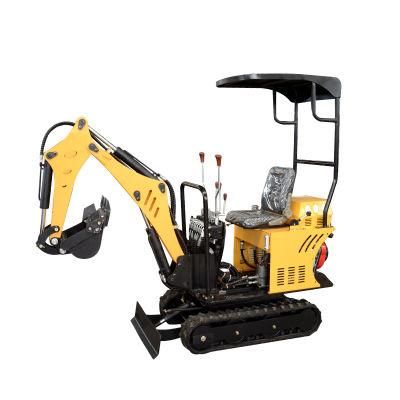 China Mini Excavator 0.8t Small Digger Excavator with Rubber Track