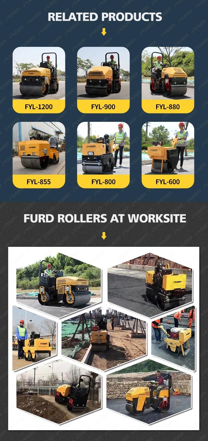 500kg 2 Ton Hand Compact Mini Type Single Drum Road Roller