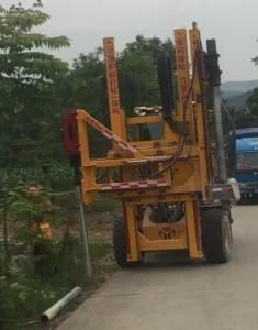 Multi-Functional Highway Guardrail Pile Driver