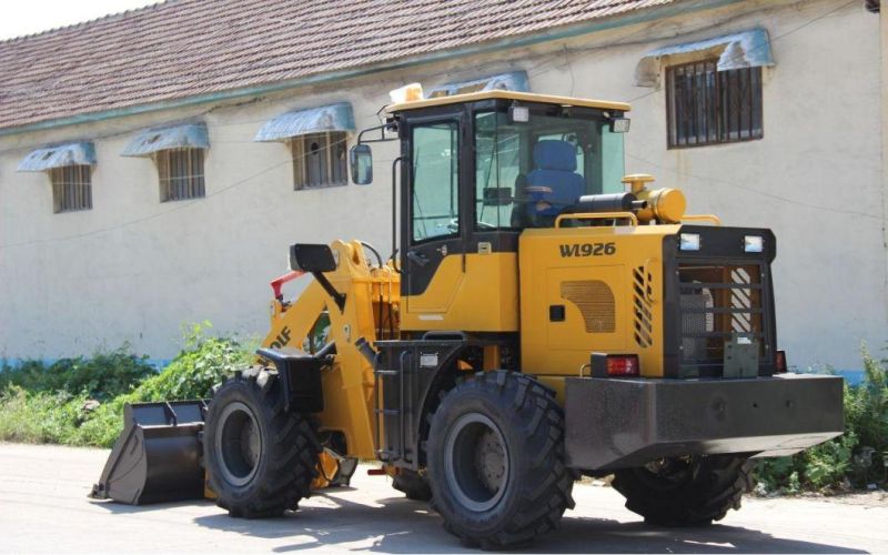 China Cheapest 2 Ton Front Wheel Loaders Price with Bucket