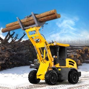 Price CE Hydraulic Log Wheel Loader for Sale with Quick Hitch Capacity 1 ton to 5 tons