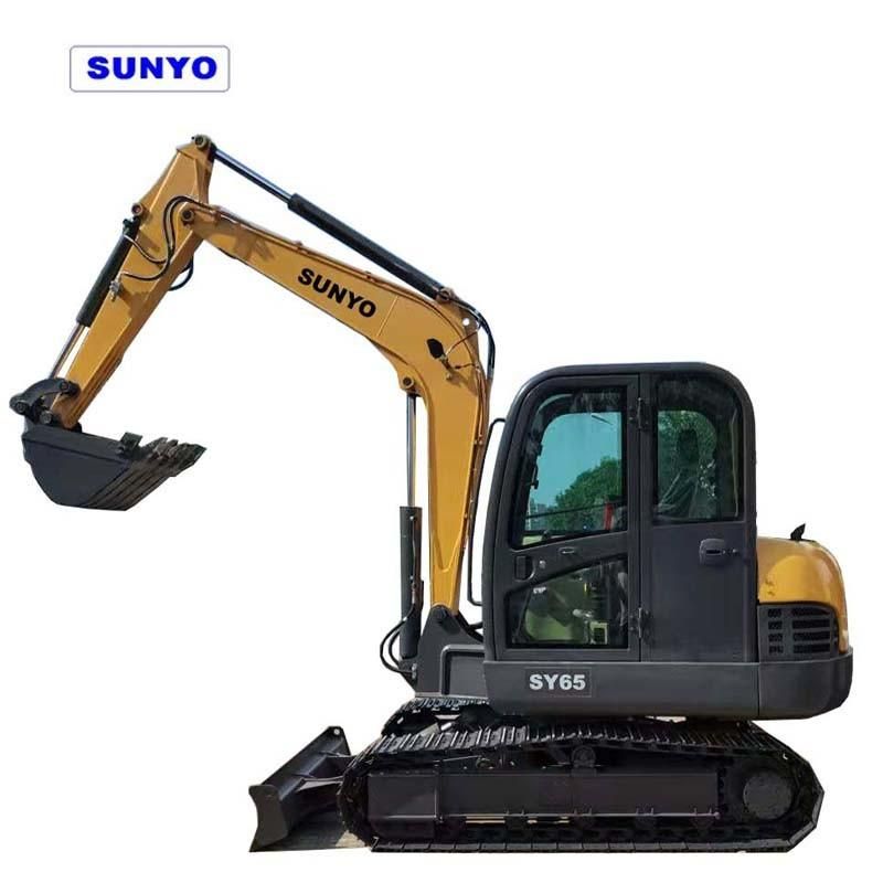 Sunyo Brand Sy65 Mini Excavator Is Hydraulic Excavator as Mini Loader, Crawler Excavator, Wheel Excavator.