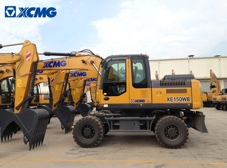 China XCMG 15 Ton Medium Hydraulic RC Wheel Excavator Xe150wb Price for Sale