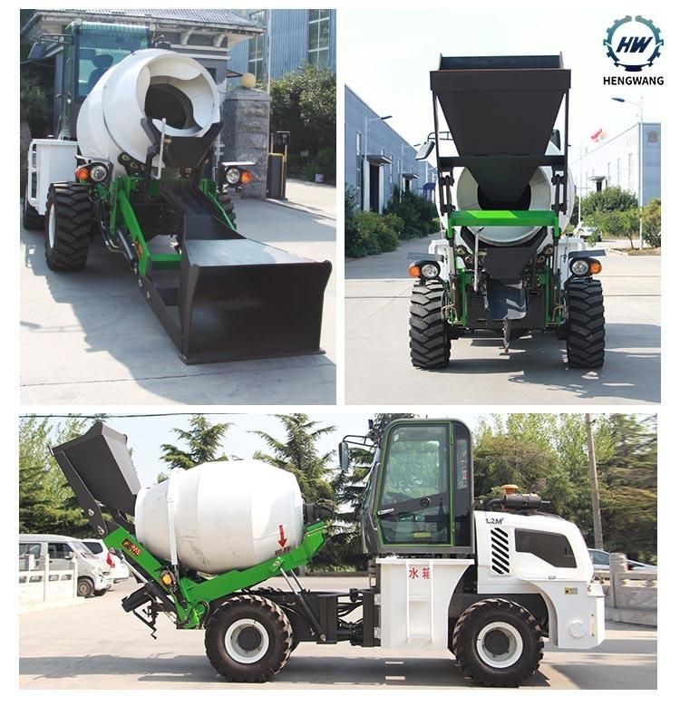 Automatic Cement Mobile Self Loading Mini Concrete Pump Mixer Truck