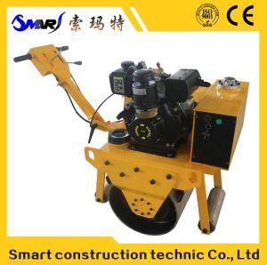 Chinese SMT-600 Construction Equipment Walk Behind Road Roller with Single Wheel Compactor