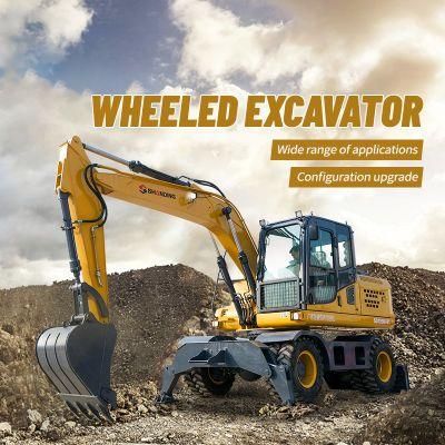 CE Certified 13.5 Ton Wheel Excavator /Mini Digger/Mini Excavator/Small Wheel Excavator