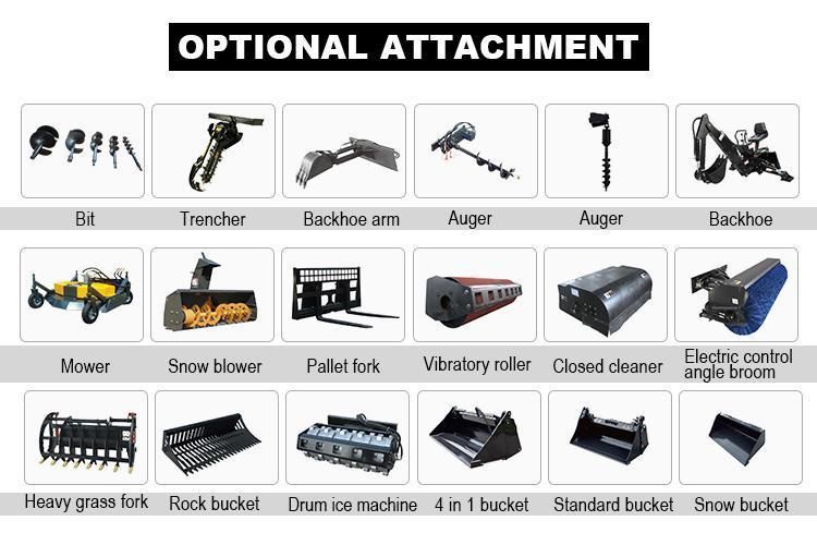 Good Price Tracked CE Approved Ltmg Small Chinese 1050kg 1500kg Skid Steer Loader