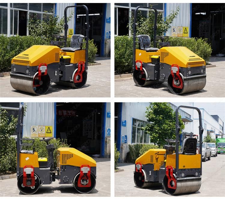 CE 1000kg Tandem Small Vibratory Roller Compactor for Sale