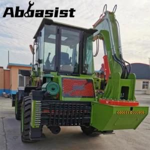 OEM ISO CE 4WD AL25-65 Compact Loader Towable Backhoe Retroescabadora