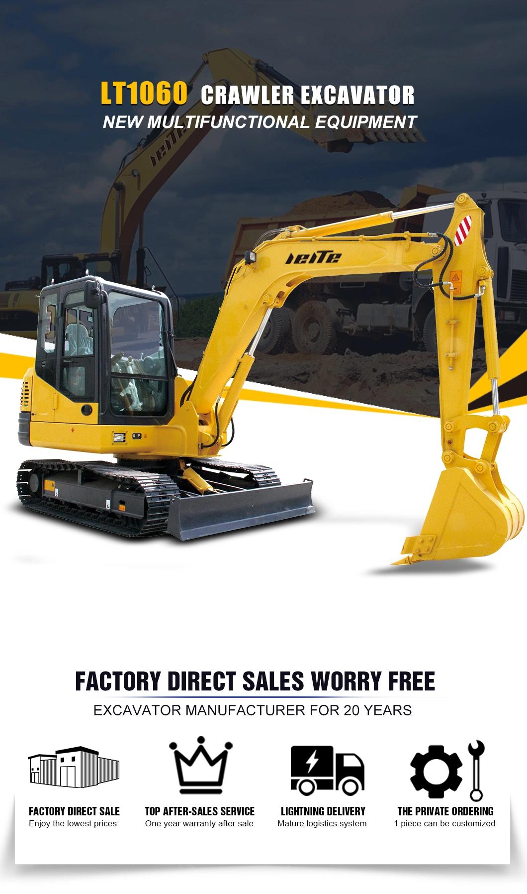 6 Ton Chinese Cheap Price New Mini Hydraulic Excavator for Sale Excavators Hydraulic Hammer Digger