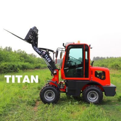 Chinese Cheap 800kg Zl08f Garden Mini Small Compact Avant Wheel Front End Loader with Ce