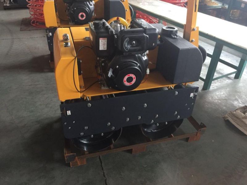 Small Double Drum Gasoline Power Tandem Roller Road Roller