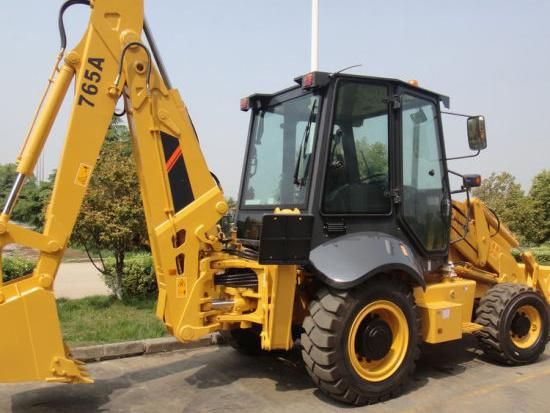 Liugong Clg775 1m3 Front and Backhoe Wheel Loader
