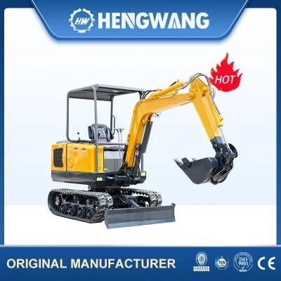 Garden Use 2ton Hydraulic Crawler Bagger Mini Excavator