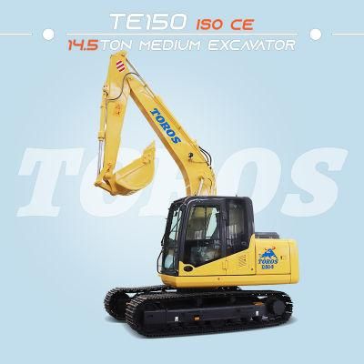 Yanmar &amp; Lsuzu &amp; Cummins Engine Toros 14.5ton CE ISO Hydraulic Crawler Excavators for Sale with Cheap Factory Wholesale Price