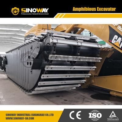 Cat 320c Amphibious Excavator with Undercarriage Pontoon