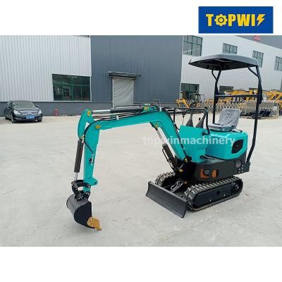 1 Ton Mini Compact Crawler Digger Excavator with Euro V Emission Engine