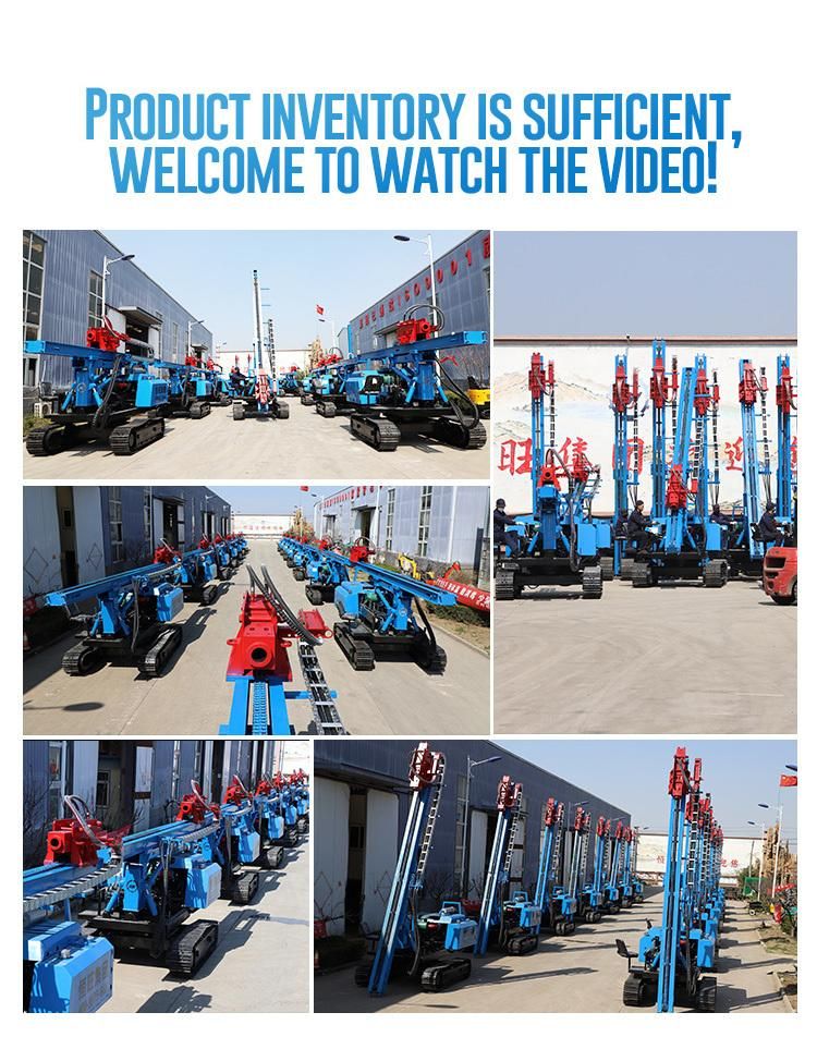 600m Power Head Hydraulic Pile Driver Machine Solar Type