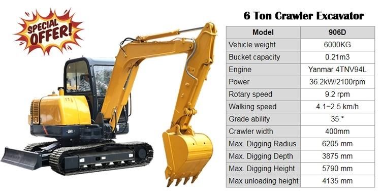 Multiple Model Mini Small Crawler Excavator Hydraulic Excavator Small Digger Chinese 0.8 Ton 1 Ton 1.5 Ton 1.8 Ton 2 Ton 3 Ton