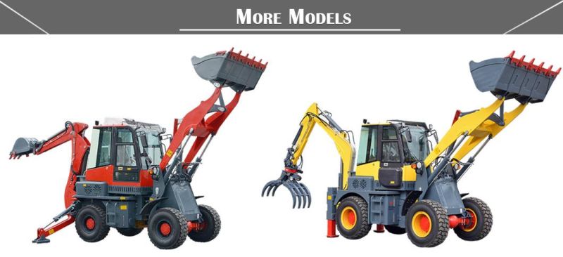 10 % off CE EPA Cheap Price New Compact Mini Backhoe Wheel Loader Small Loader Backhoe with Attachment Accept Customized 3ton 5ton 6ton 8ton by Sea
