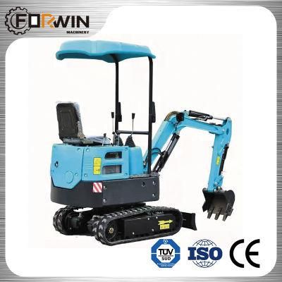 Shanzhuang 1ton Mini Excavator Fw12D (Roof) CE with Koop 192f Emission Engine Minibagger