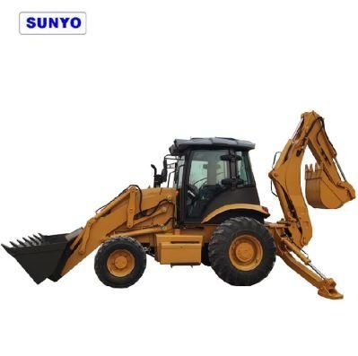 Sunyo Brand Sy388 Backhoe Loader Is Mini Excavator and Wheel Loader, Best Construction Equipments