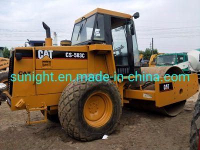 Cheap Second Hand Road Roller Cat CS583, CS683 Compactor for Sale