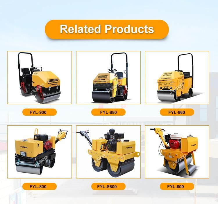 3 Ton Vibratory Road Roller Compactor Mini Asphalt Roller for Sale Fyl-1200