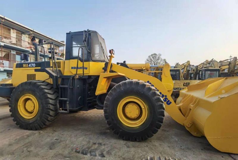 Used Second Hand Wheel Loader Wa470 Payloader Earth Moving Machine Construction Machinery Wa300 Wa320 Wa380 Wa500 Wa600 Price Sale Cargadora De Rueda Chargeur