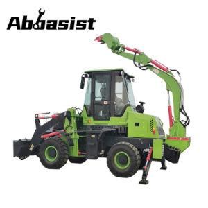 CE Abbasist Brand AL16-30 Front Tractor Loader 1600kg 3 Point 1.6 ton Towable Backhoe