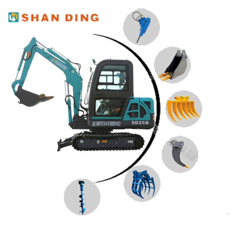 SD25b Chinese Cheap Price Mini Excavator Mini Digger Small Excavator Hydraulic Mini Excavators