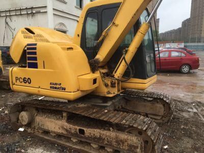 Used Komatsu PC18/PC20/PC30/PC35/PC55/PC56/PC60/PC70 Crawler Excavator with Hydraulic Breaker Line and Hammer in Good Condition