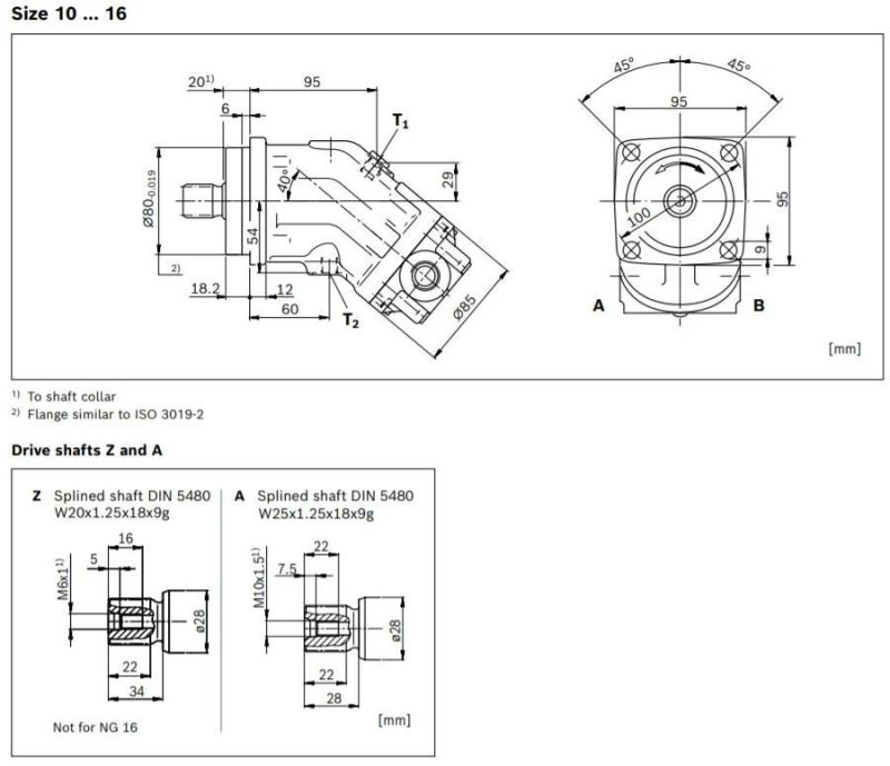 Top Sell Item A2FM45/61W Serise Hydraulic Motor on Sale in Stock