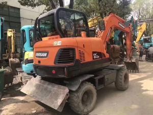 Original Mini Second Hand/ Used Caterpillar Doosan Dx60 Wheel Crawler Backhoe Excavator Doosan Dx60 for Sale