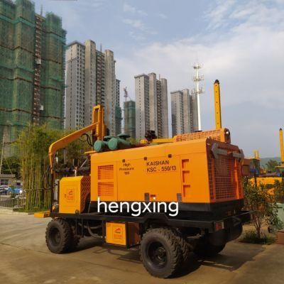 Multifunction Pile Driver Integrated Air Compressor