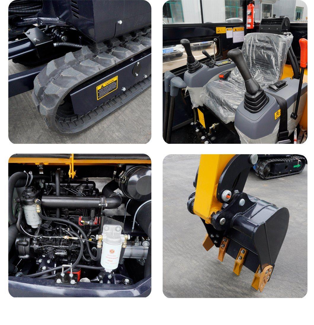 Chinese Factory Price Lugong Brand Lh20d Farm Backhoe Bucket Construction Equipment Small Digger Mini Excavator with Rubber Track Long Time Life