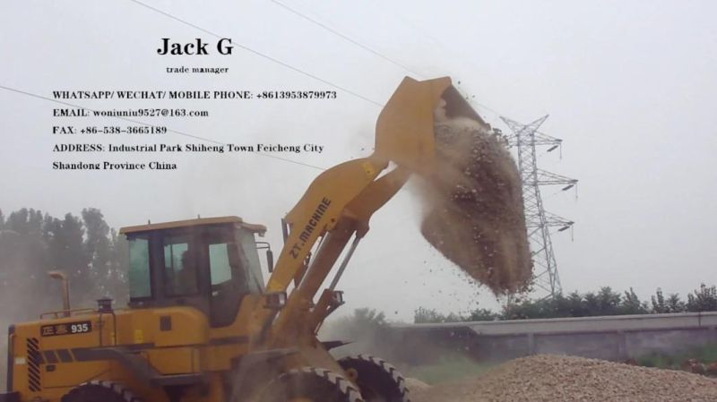 China High Function and High Efficiency 3 Ton Wheel Loader Long Power Engine Loader Pump Technical Diesel Loade Rpower (W) 92 Kw