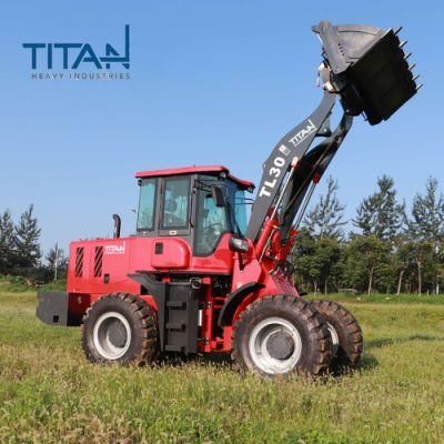 TITANHI 3ton front end heavy Wheel Loader with weichai engine