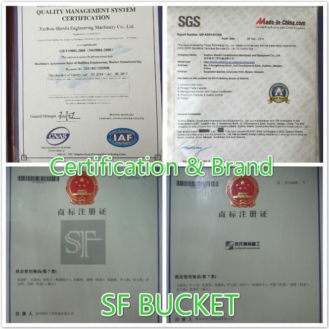 Construction Equipments Excavator All Parts Factory Direct Sell for Excavator Skeleton Bucket
