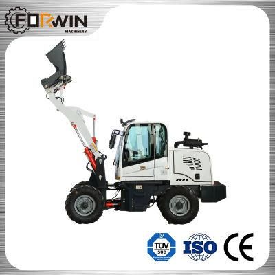 High Standard Construction Machinery Equipment Small Front End Shovel 0.8 T Compact Bucket Hydraulic Mini Wheel Loader Fw910 with CE