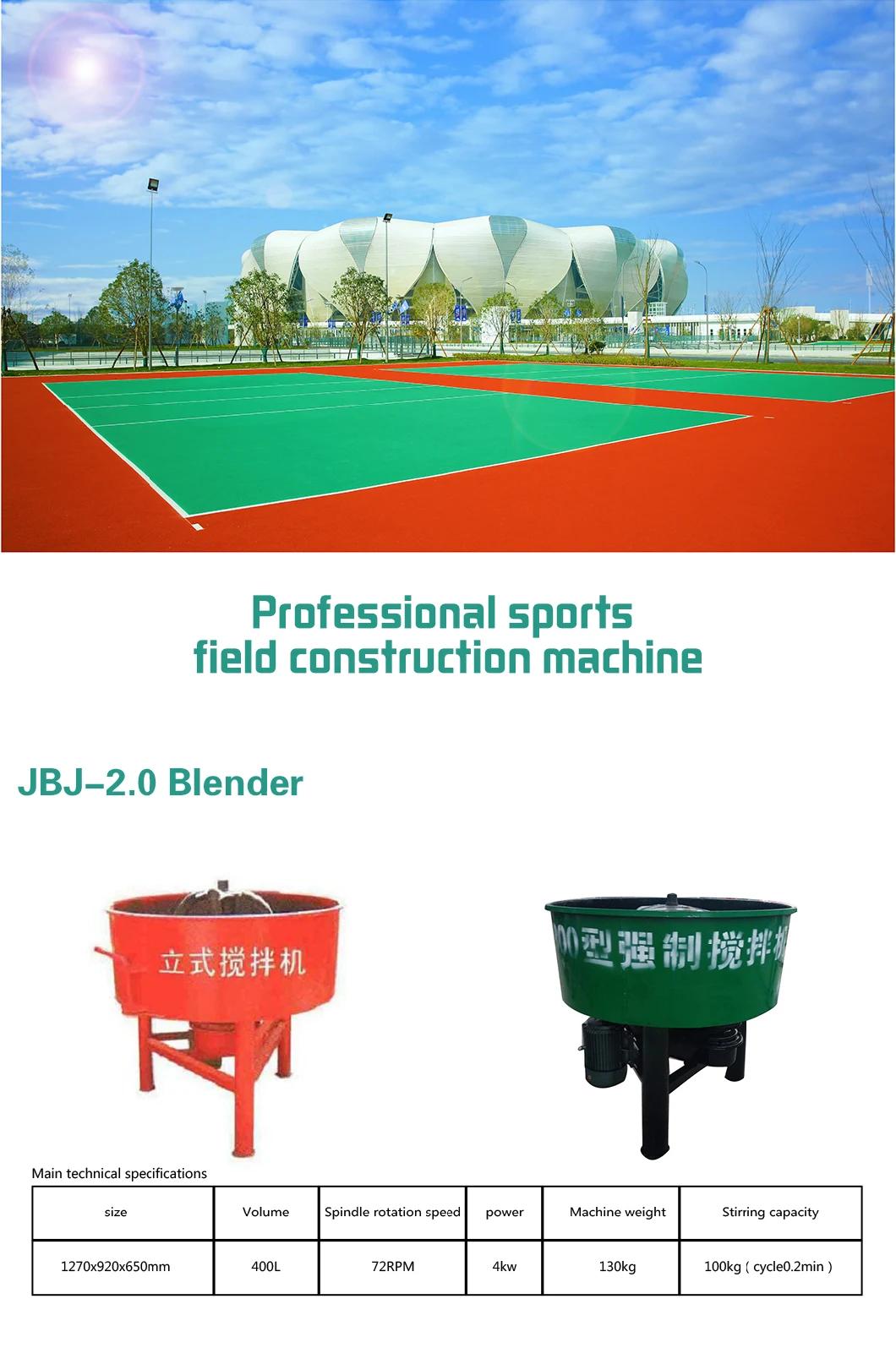 1.5t EPDM SBR Granules Rubber Flooring Spreading Paving Machine