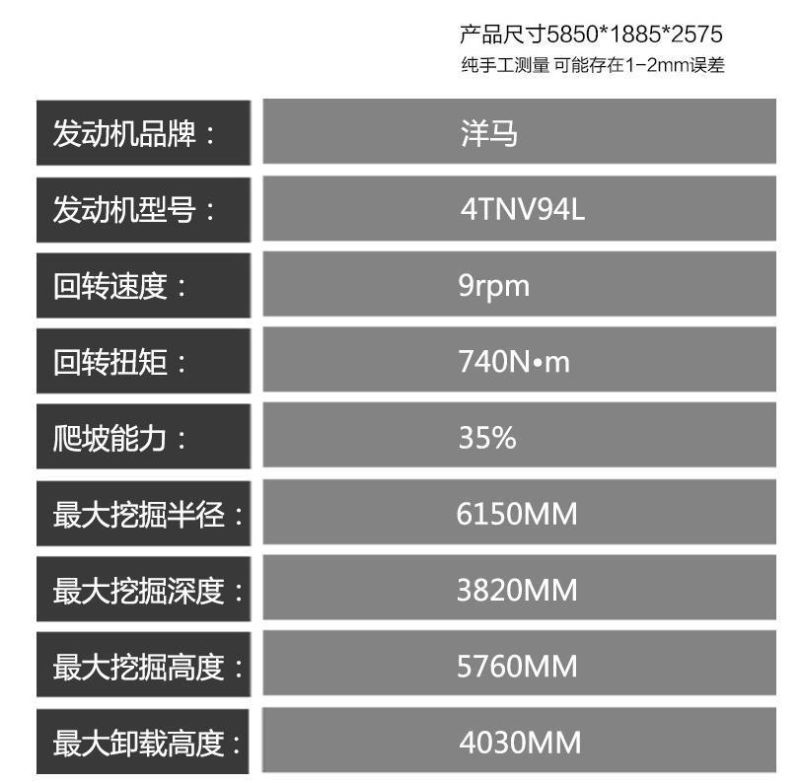 Supply Excavator/Swing Excavator/Shovel Crawler/Crawler Excavator/Hydraulic Crawler Excavator/Small Excavator/Miniature Excavator