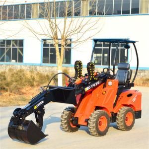Mini Telescopic Boom Loader Dy620 Garden Loader with Bucket for Sale