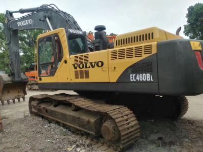 Used Volvo Ec460 Crawler Excavator with Hydraulic Breaker Line and Hammer in Good Condition